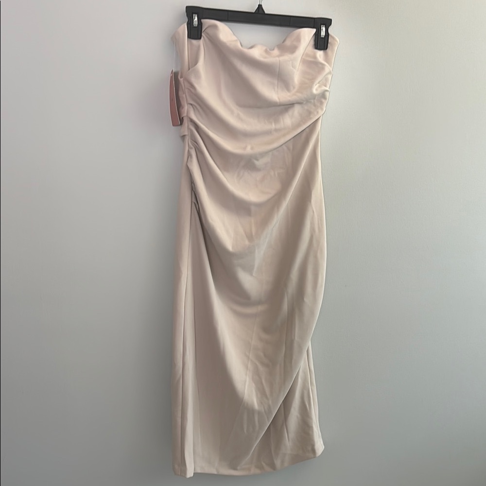 BHLDN new with tags strapless draped ruched cocktail dress